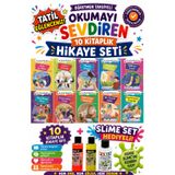 1. Sınıf Öğretmen Tavsiyeli Okumayı Sevdiren 32 Sayfa 10 Kitaplık Hikaye Seti (Slime Set Hediyeli)