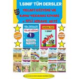 1. Sınıf Tüm Dersler Telafi Eğitimi Kitabı+Rengarenk Eğitici Öğretici 12 'li Hikaye Seti