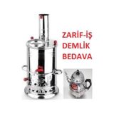 1.Sınıf Zarif-Iş Tek Musluklu Semaver Odunlu Kömürlü Demlik Hediy