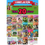 1.sınıflar Için Birbirinden Güzel Rengarenk 20'li Hikaye Seti Kitap (En Çok Sata-Evony-Tongu)