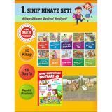 1.Sınıflar İçin Okumayı Sevdiren 10 Lu Hikaye Seti 2 (Kitap Okuma Defteri Hediyeli)
