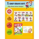 1.Sınıflar İçin Okumayı Sevdiren 10 Lu Hikaye Seti 4 (Kitap Okuma Defteri Hediyeli)