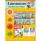 1.Sınıflar İçin Okumayı Sevdiren 10 Lu Hikaye Seti 8 (Kitap Okuma Defteri Hediyeli)