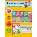 1.Sınıflar İçin Okumayı Sevdiren 10 Lu Hikaye Seti 9 (Kitap Okuma Defteri Hediyeli)