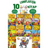 1.sınıflar Için Okumayı Sevdiren ve Okuma Alışkanlığı Kazandıran Eğlenceli 10'lu Kitap Seti