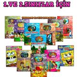 1. Sınıflar Için Renkli Resimli ve Sorulu 12'li Hikaye Kitabı Seti (Ciltli)