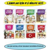 1.sınıfların Severek Okuyacağı Değerlendirme Testli 8'li Hikaye Kitabı Seti