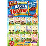 1. Sınıftan 2.Sınıfa Geçenler İçin Harika 16 Kitap ( Gıcır Gıcır Türkçe+ Can Dostum Hikaye Seti)