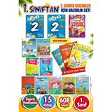 1.Sınıftan 2.Sınıfa Geçenler İçin Yaz Tatili Kitabı Tekrar Seti - 15 Kitap