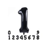 1 Siyah Rakam Folyo Balon 34" Inc, 1
