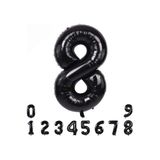 1 Siyah Rakam Folyo Balon 34" Inc, 8