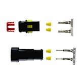 1 Takım 2 Pin Demonte Süper Seal Erkek Dişi Elektrik Soketi Su Geçirmez Konnektör