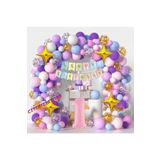 1 Yaş 100 Lü Makoron Renk Balon Zincir Set, MAKARON 546846565465565