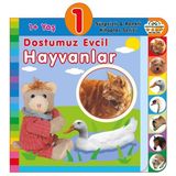 1+ Yaş Dostumuz Evcil Hayvanlar - Sürprizli ve Renkli Kitaplar - 0-6 Yaş Yayınları