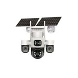 1 Yıl Hat Dahil Inox 4 Kameralı X14 Solar Çift Güneş Panelli Ptz Güvenlik Kamerası