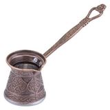 1 Zamak Döküm Kahve Cezvesi 1-2 Kişilik Bakır Rengi