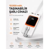 10.000 Mah Bataryalı, Dijital Göstergeli Taşınabilir Powerbank