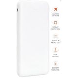 10.000 Mah Powerbank 2x USB Çıkışlı 1 Type-C ve 1 Micro Girişli SNP-3000-3001 - Beyaz