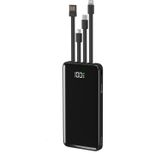 10.000 Mah Quick 22,5W PD QC 3.0 Dijital Göstergeli Dahili Çoklu Kablolu Powerbank