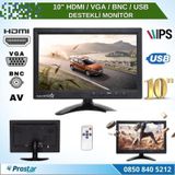 10.1 İnç Büyük Ekranlı Hdmi Vga Bnc Av Usb Girişli Monitör