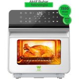 10.5l Buharlı Airfryer, Sağlıklı ve Modern Beyaz Tasarım, Pratik Pişirme Cihazı - 1BW-Beyaz