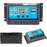 10 A Solar Şarj Regülatörü, 12 V/24 V Solar Şarj Kontrol Cihazı, Solar Panel, Akü, Akıllı R
