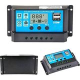 10 A Solar Şarj Regülatörü, 12 V/24 V Solar Şarj Kontrol Cihazı, Solar Panel, Akü, Akıllı R