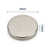 10 Adet - 10x1.5 Mm Neodyum Mıknatıs Neodim Magnet Yuvarlak