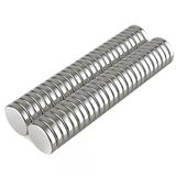 10 Adet 10X2mm Yuvarlak Neodyum Mıknatıs Güçlü Magnet Nikel Kaplamalı