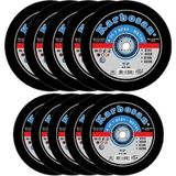 10 Adet 115 x 3 x 22.23 Metal Kesme Taşı Düz