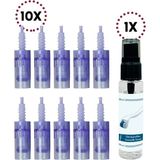 10 Adet 12 Pin A6 Dermapen Iğnesi Orijinal Dermapen Iğne Kartuşu Mavi Sokei 8436001987521