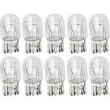 10 Adet 12V T20 P21/5W Çift Devre Büyük Dipsiz Standart Renk Ampul - Çok Renkli