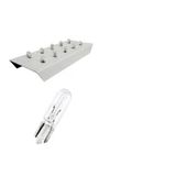 10 Adet 12V T5 1.2W Mini Dipsiz Standart Renk Ampul