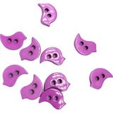 10 Adet 14 Mm Kuş Düğme (PEMBE)