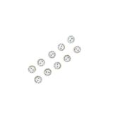 10 Adet 15 Mm Handmade Düğme (BEYAZ)