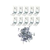10 Adet 16X25 Mm Metal L Gönye Köşe Bağlantı Ve Vidaları