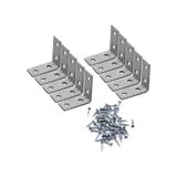 10 Adet 16X35 Mm Metal L Gönye Köşe Bağlantı Ve Vidaları