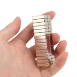 10 Adet 20X10x5 Mm Neodyum Magnet N35 Güçlü Mıknatıs Köşeli Dayanıklı Nikel Kaplama