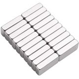 10 Adet 20X10x5 Mm Neodyum Magnet N35 Güçlü Mıknatıs Köşeli Ve Dayanıklı Nikel Kaplama
