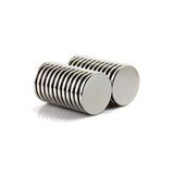 10 Adet 20x2 mm Yuvarlak Güçlü Neodyum Mıknatıs (Çap 20 mm Kalınlık 2 mm)