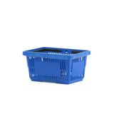 10 Adet 22 Lt Plastik Alışveriş Sepeti - Market El Sepeti Mavı