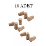 10 Adet 3 CM Sentetik Mantar Şarap Şişe Tıpası