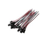 10 Adet 3 Pin Jst 3p Kablolu Konnektör Erkek Dişi Takım 14cm