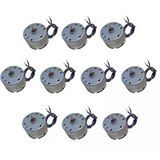 10 Adet 30Cm Kablo Lehimli 6V Dc Motor Hobi Oyuncak Elektrik Deney Motoru