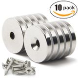 10 Adet 30Mm X 10-5Mm X 5Mm Havşa Delikli Güçlü Neodyum Miknatis