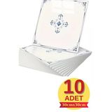10 Adet 30X30cm Mavi Motifli Desen Köpük Yapışkanlı Mutfak Banyo Duvar Paneli Kağıdı Cyczt00212