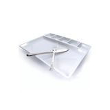 10 Adet 33x26cm Melamin Kahvaltılık 6 Bölmeli Termo 6 Gözlü Çocuk Tabldot Tepsisi