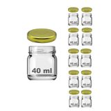 10 Adet 40 cc Mini Küçük Cam Kavanoz Numune, Mama, Düğün Ve Kına Şekerleme Kavanozu 40ml