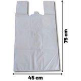 10 Adet 45X75 Extra Kalın Poşeti Sızdırmaz Et Taşıma Poşeti (40-50 kg Taşır) - HBCV00007YDK11