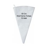 10 Adet 5-50 Çok Kullanımlık İthal Krema Torbası
